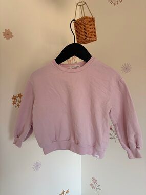 Miles the label Kids Light Pink Crewneck Sweatshirt 3T